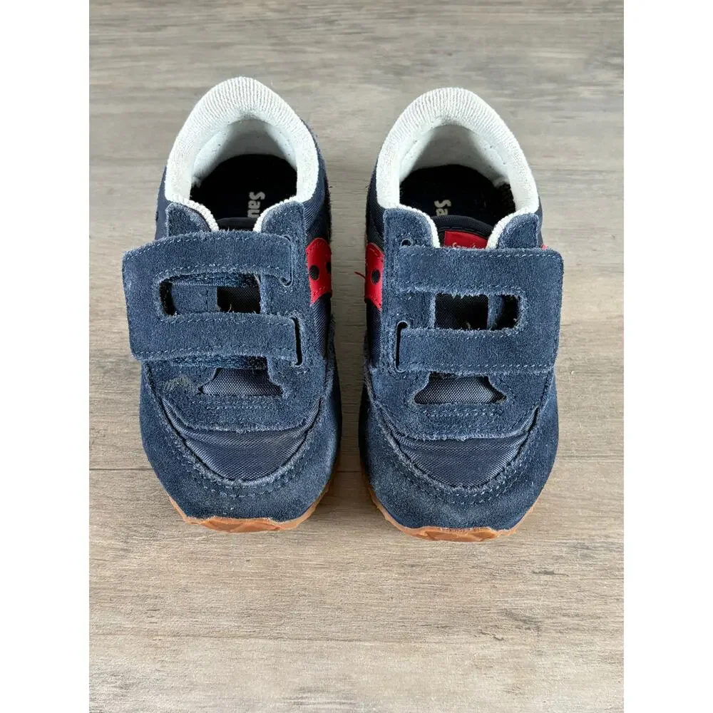 Saucony Ride 10 Jr Blue Red Kids Sneaker Childs Size 6 EU 22 NWOB‎